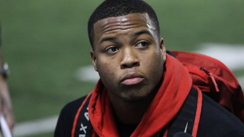 Brendon White at an Ohio State signing day event