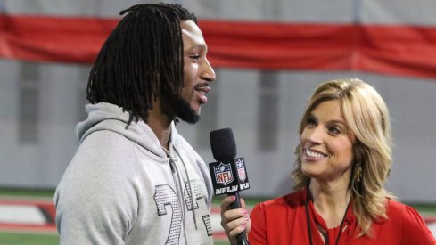 Former Ohio State safety Malik Hooker speaks with NFL Network at pro day.