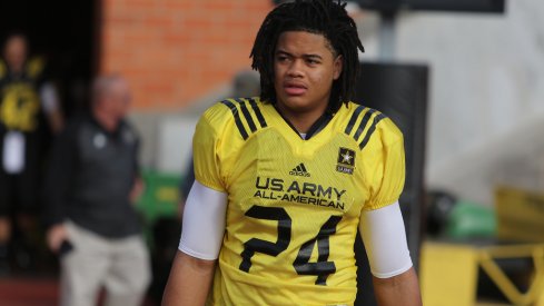 Chase Young at a U.S. Army All-American practice.