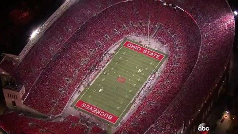 An exact representation of how Ohio Stadium will look when Oklahoma comes in on Sept. 9.
