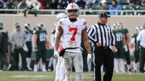 Ohio State safety Damon Webb at Michigan State last season.