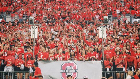 Block "O" is the official student section of the Ohio State University.