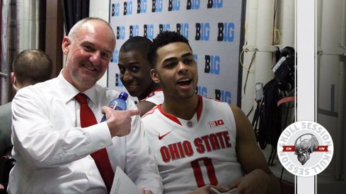 Thad Matta and D'Angelo Russell