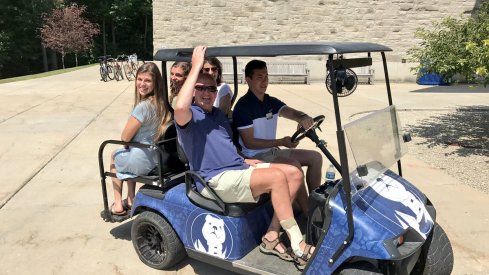 Thad Matta and his family at Butler on Friday