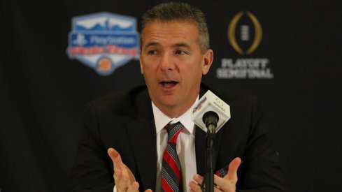 Urban Meyer still hasn't gotten the tattoo he promised his 2014 Ohio State team.