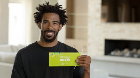 Mike Conley partnered with Be The Match. 