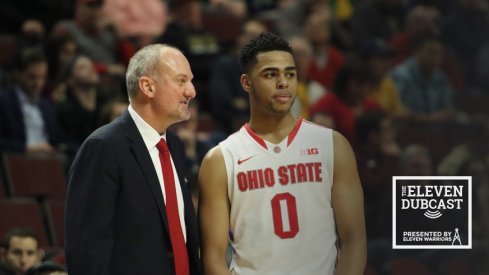 Former Ohio State coach Thad Matta and former Ohio State player D'Angelo Russell