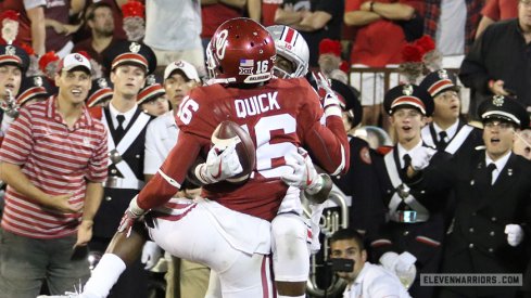 Noah Brown's ridiculous touchdown catch at Oklahoma has been nominated for a “Best Play” ESPY.
