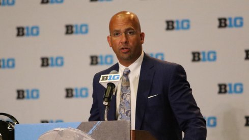 Penn State coach James Franklin says the Nittany Lions "still have a lot of work to do."