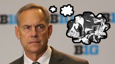 Michigan State head coach Mark Dantonio's inner thoughts during Big Ten Media Days