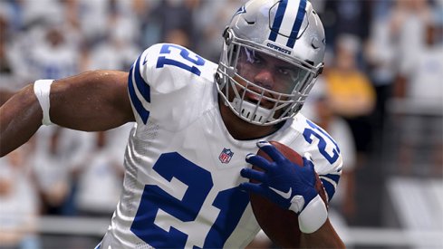 Ezekiel Elliott, 90 overall in Madden 18