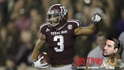 Christian Kirk and the Aggies are a 2.5-point favorite over Arkansas.