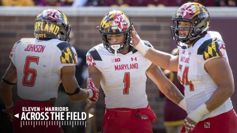 Maryland wide receiver D.J. Moore (1) is a player to watch in Saturday's game.