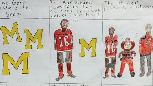 Michigan is the germ entering the Ohio State body, you see.