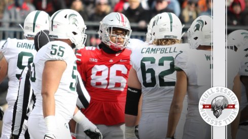 Dre'Mont Jones bangs out for the November 15th 2017 Skull Session