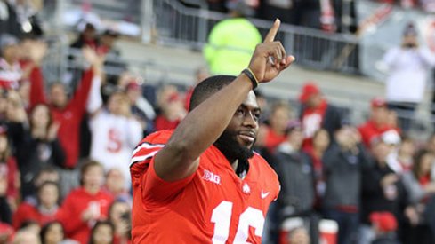 J.T. Barrett Senior Day walk