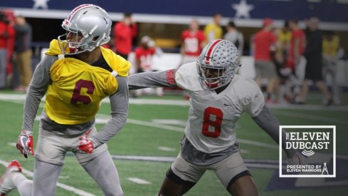 Ohio State practices in preparation for the Cotton Bowl