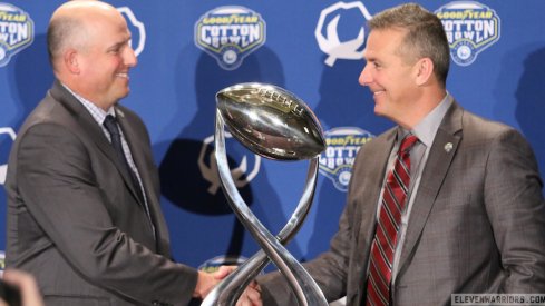 Clay Helton and Urban Meyer