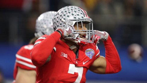 Damon Webb celebrates touchdown.