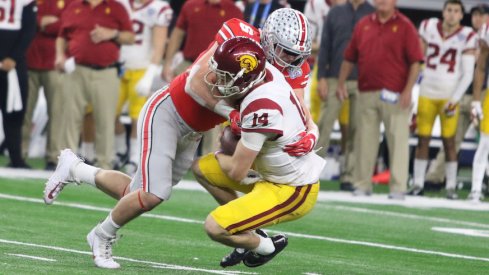 Sam Hubbard sacked Sam Darnold 2.5 times on Friday night.