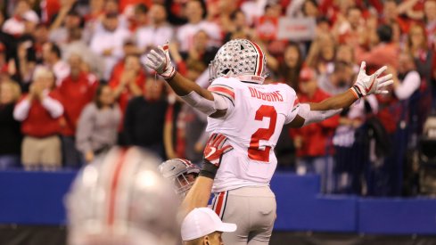 J.K. Dobbins in the Big Ten Championship Game