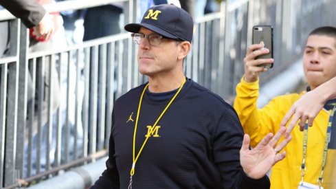 Michigan football head coach Jim Harbaugh