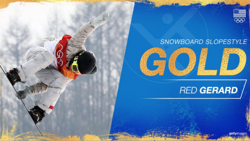 Red Gerard takes gold.