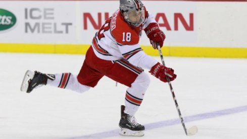 Senior Christian Lampasso struck twice in the Buckeyes' regular season finale victory over Wisconsin.