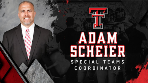 Adam Scheier will be special teams coordinator at Texas Tech.
