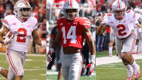 J.K. Dobbins, Isaiah Pryor and Chase Young