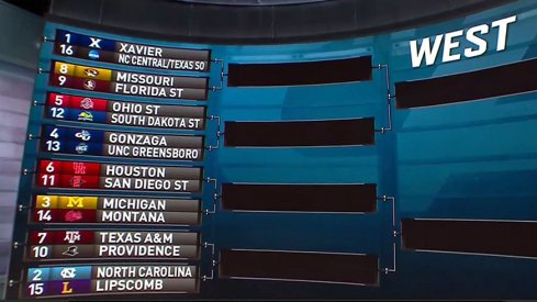 West Region bracket