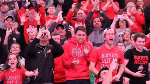 Ohio State fans at the Schottenstein Center
