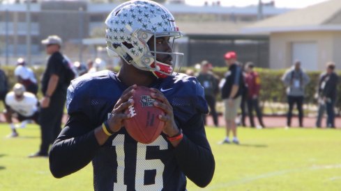 J.T. Barrett at the East-West Shrine Game.
