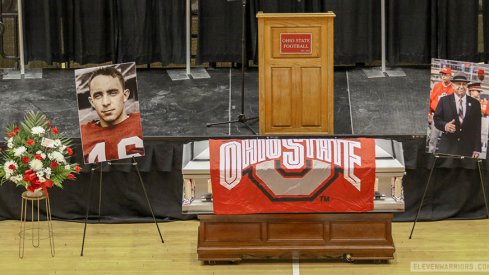 Earle Bruce was remembered at a celebration of his life at Ohio State on Wednesday.