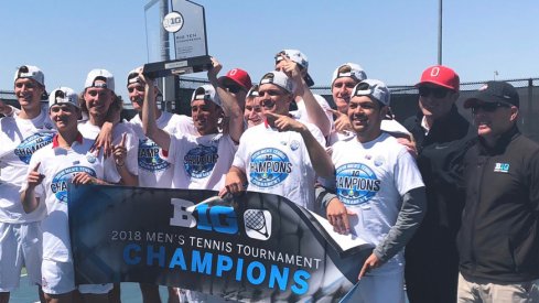 Buckeyes celebrate Big Ten Tournament win 