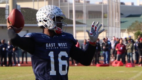 J.T. Barrett at the East-West Shrine Game