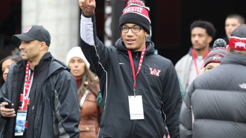 Blue Smith at the Ohio State-Penn State game