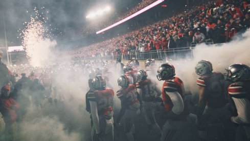 The Buckeyes head out of the tunnel at Ohio Stadium