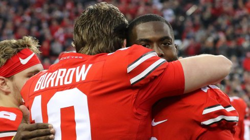 Joe Burrow and J.T. Barrett on Senior Day