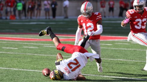 Denzel Ward against Maryland in 2017