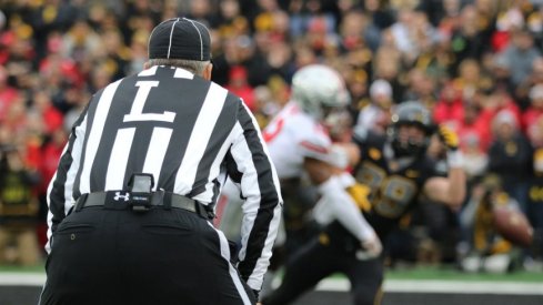 The Buckeyes committed nine penalties for 95 yards at Iowa. 