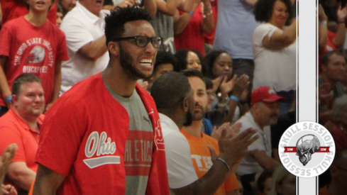 Evan Turner in a baseball jersey, for some reason.