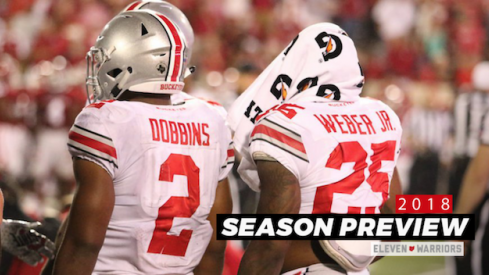 J.K. Dobbins and Mike Weber lead the way for the Buckeye backfield this season.