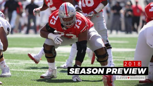 Michael Jordan was a first-team all-Big Ten selection last fall. He returns this season to lead the Buckeyes' offensive line.
