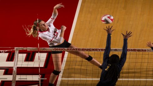 Ohio State's Madison Smeathers, a junior middle blocker, will contribute for the Buckeyes this fall.