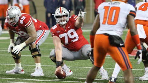 Ohio State has been giving Brady Taylor, Michael Jordan and Josh Myers reps at center.