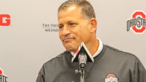 Defensive coordinator Greg Schiano addressed the media Monday afternoon at the Woody Hayes Athletic Center.