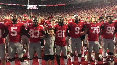 Ohio State sings Carmen Ohio following the win.