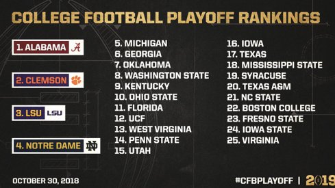 Ohio State is in the chase for the College football playoff.