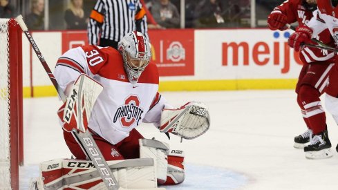 Sean Romeo leads all NCAA goaltenders in shutouts with three goose eggs in 2018-19.